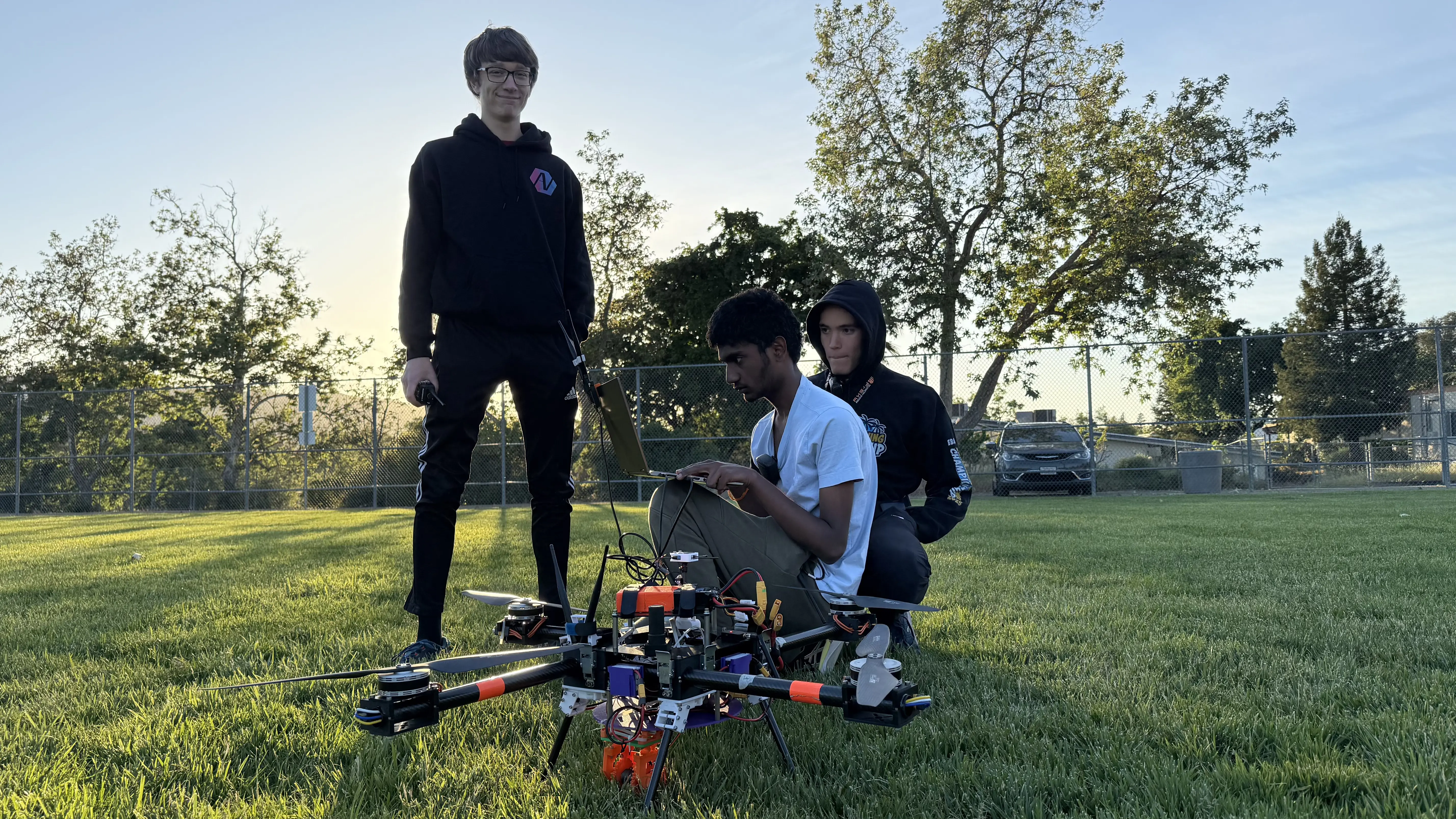 Two of our members collaborating during a flight