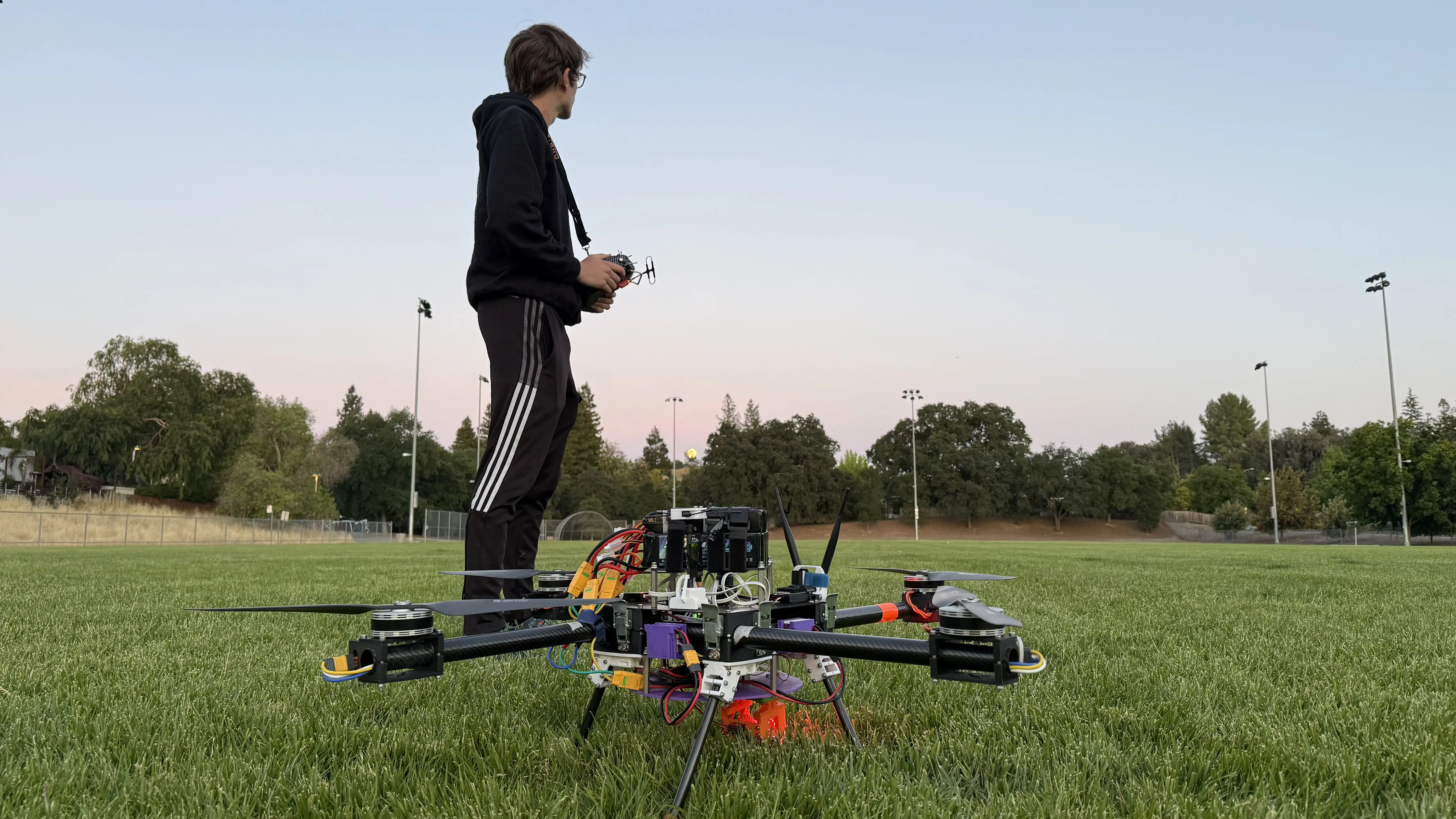 Picture of us testing our drone